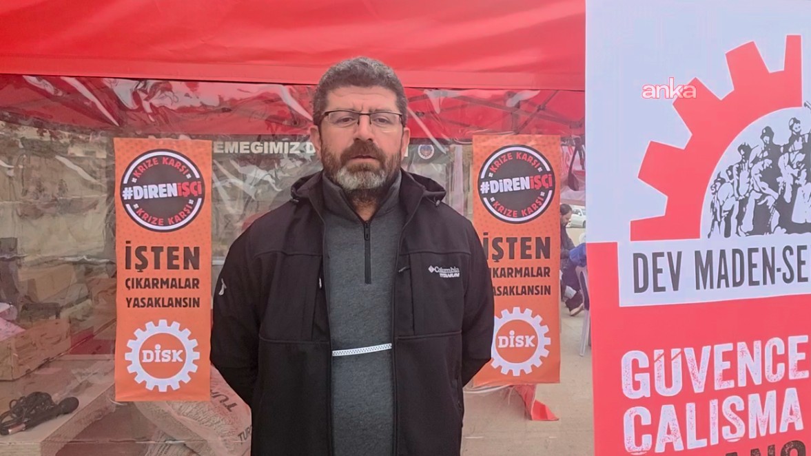 İşten çıkarılan Divriğili madencilerin nöbet eylemi sürüyor