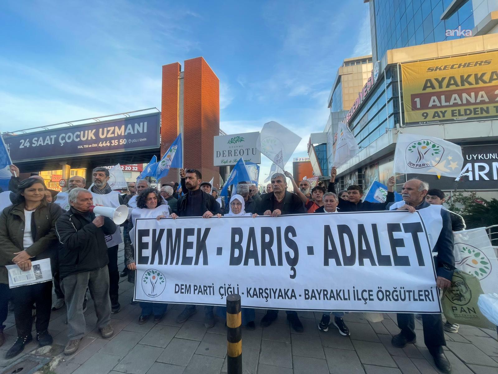İzmir’de DEM Partililerden ‘halklar için bütçe’ çağrısı