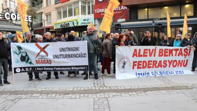 Alevi örgütlerinden Kahramanmaraş Katliamı protestosu
