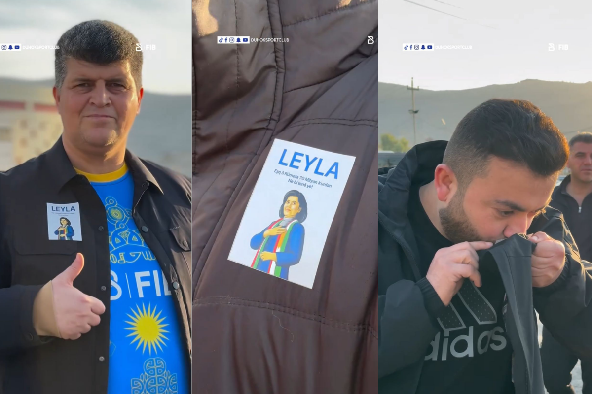 Duhokspor taraftarları ve Vali Ali Tatar’dan Leyla Zana’ya dayanışma mesajı
