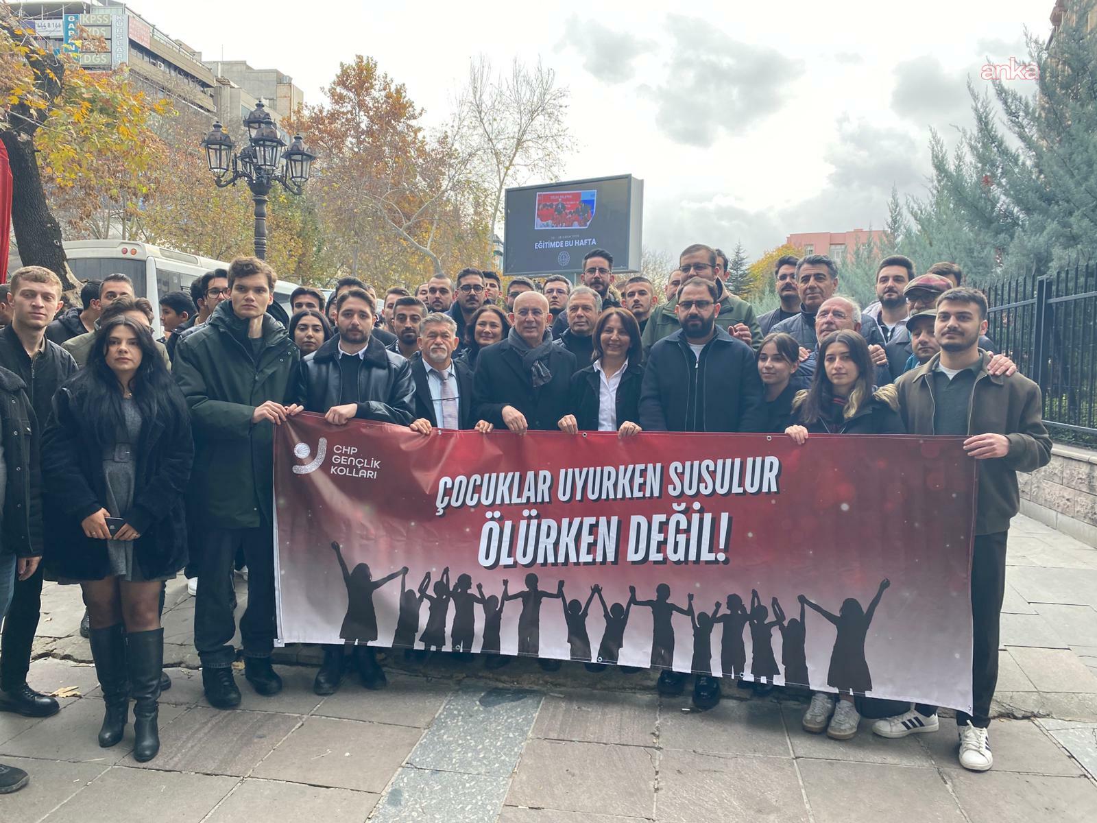 CHP Gençlik Kolları MESEM’i protesto etti: Tutuklu öğrencilere destek mesajı