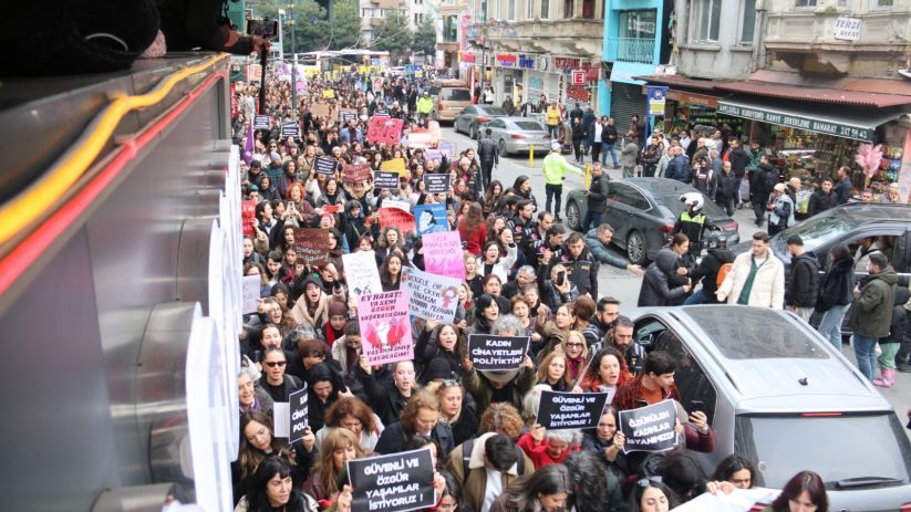 Şişli’de kadınlar öldürülen Durdona Khokimova için yürüdü