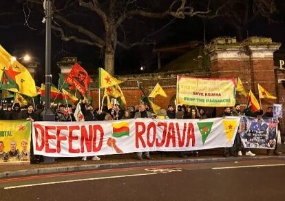 İngiltere, Avusturya ve ABD’de Suriye’deki Kürtlerle dayanışma eylemleri