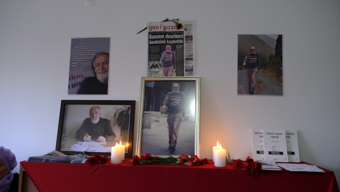 Gazeteci Hüseyin Aykol için Ankara’da taziye kuruldu