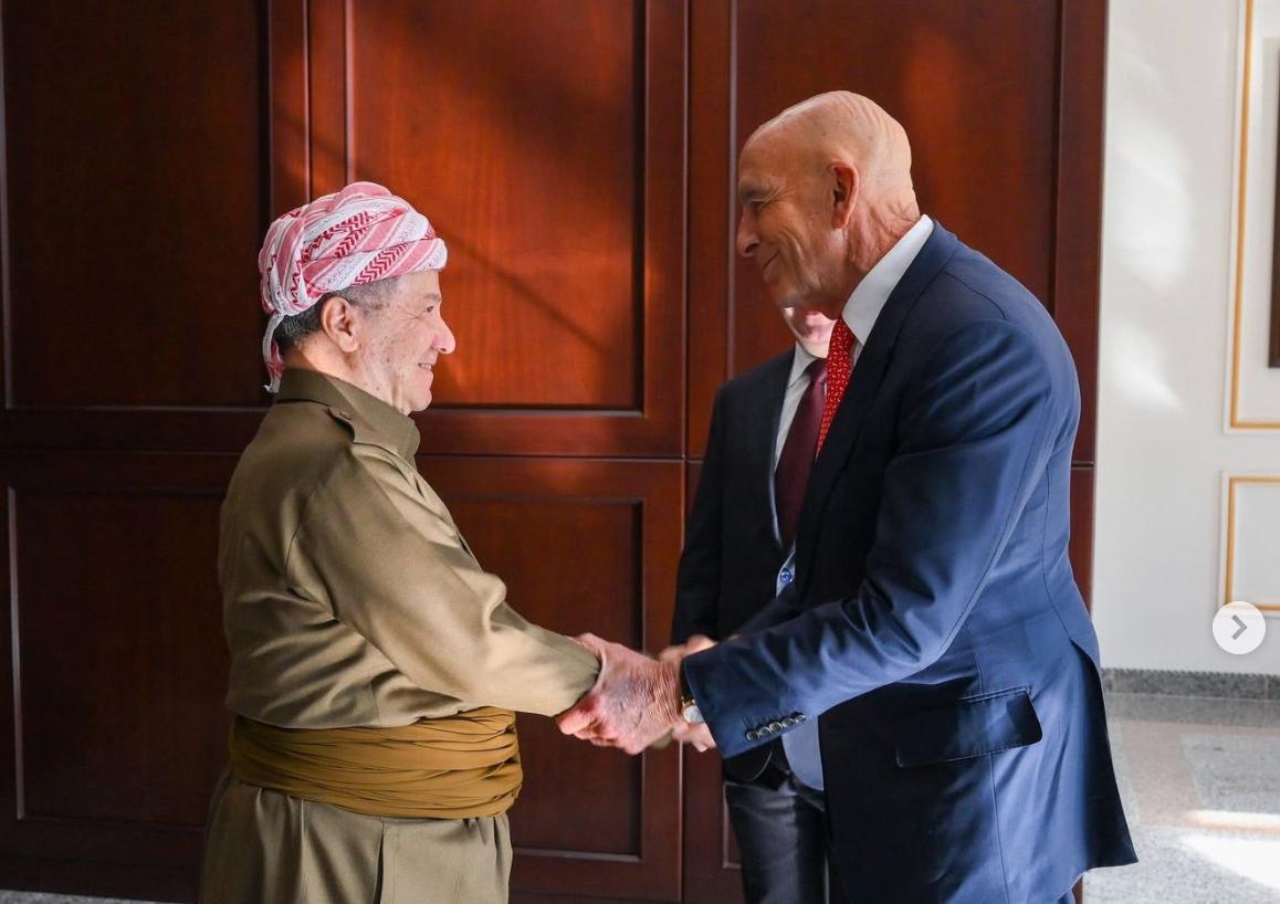 ABD Büyükelçisi Barrack, Mesud Barzani ile görüştü: Kobani’ye insani yardım ve ateşkes vurgusu
