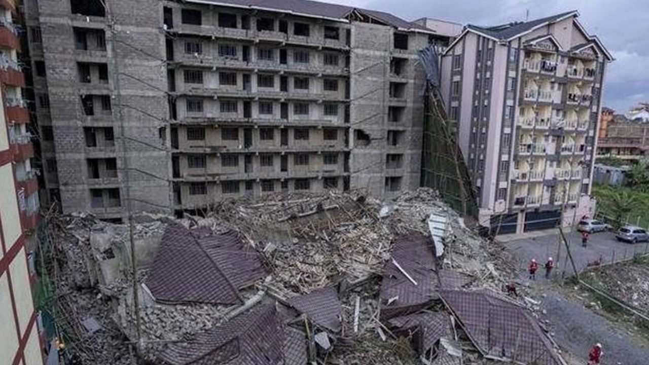 Kenya’da yapım aşamasındaki 16 katlı bir bina çöktü