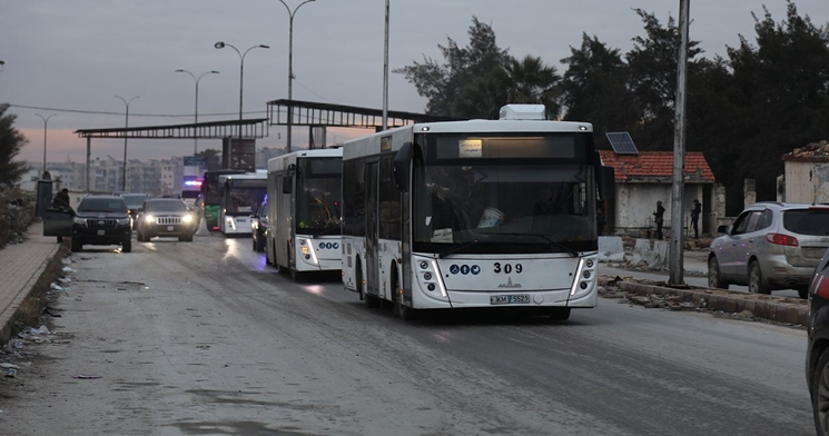 Halep İç Güvenlik Güçleri: Yerinden edilen sivillerin görüntüleri servis edildi, tahliye iddiası asılsız