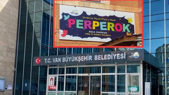 Van’da kayyım, kreşin Kürtçe tabelasını kaldırdı