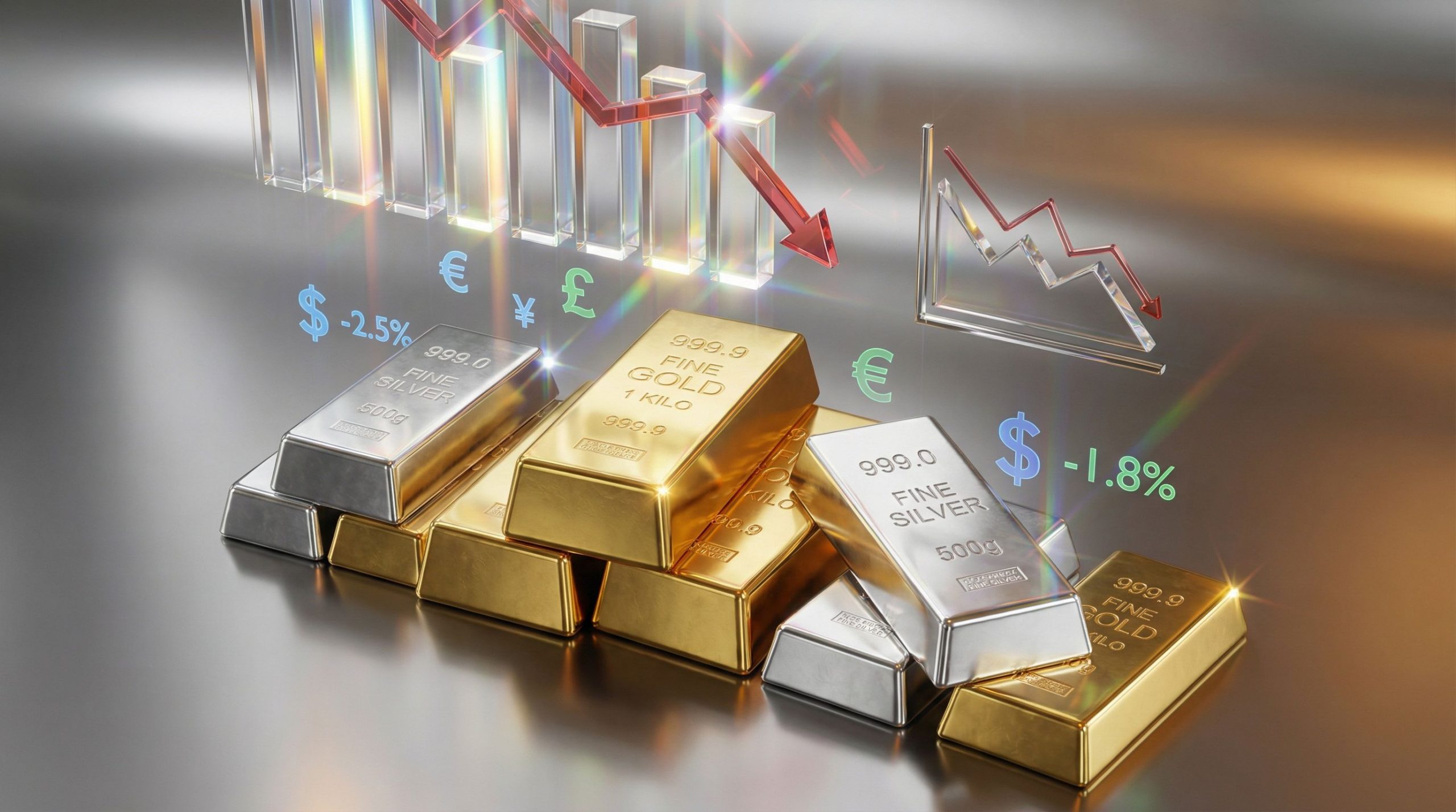 Piyasalarda haftaya başlangıç: Altın ve gümüşte sert düşüş