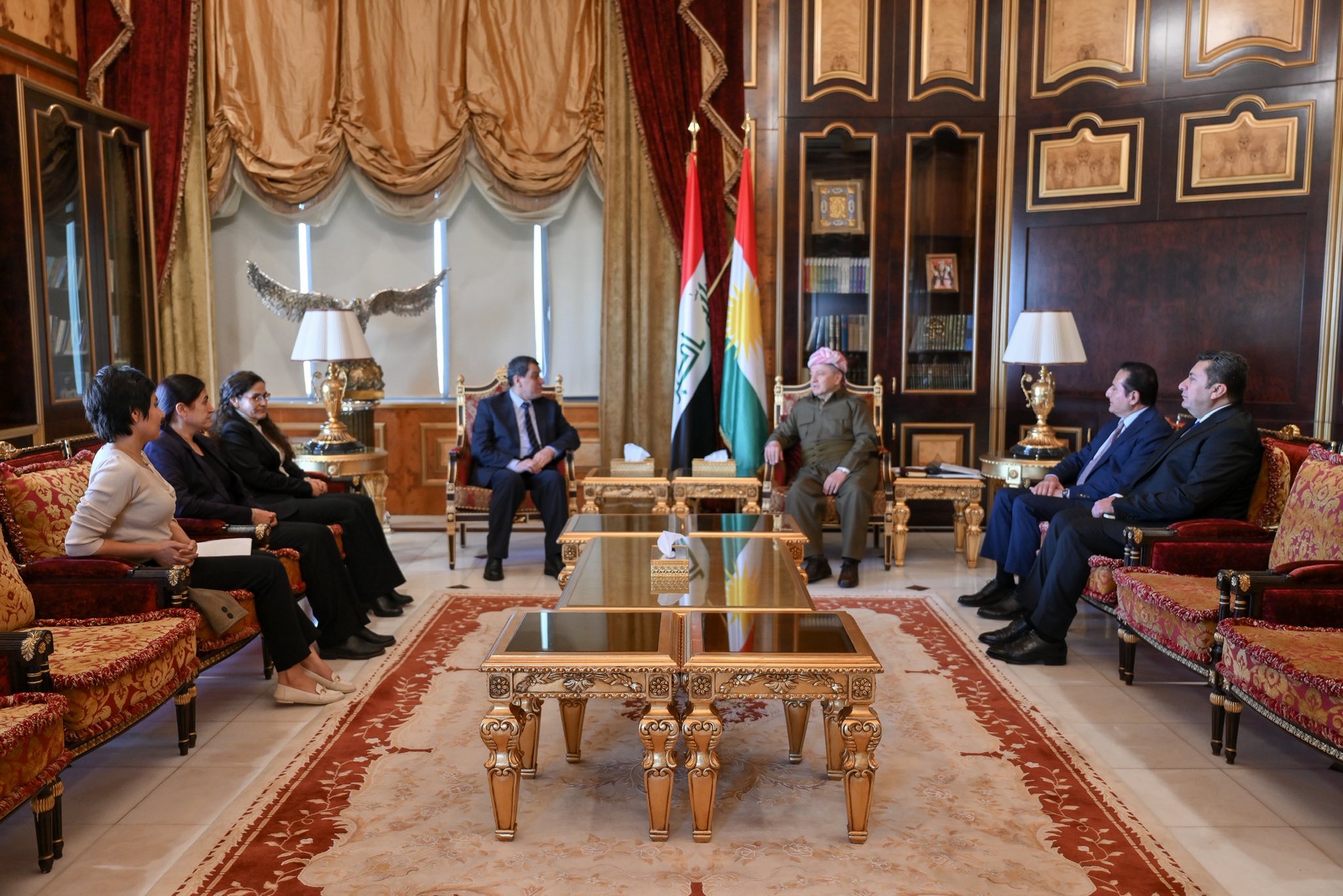 Mesud Barzani, Mazlum Abdi ve beraberindeki heyetle görüştü