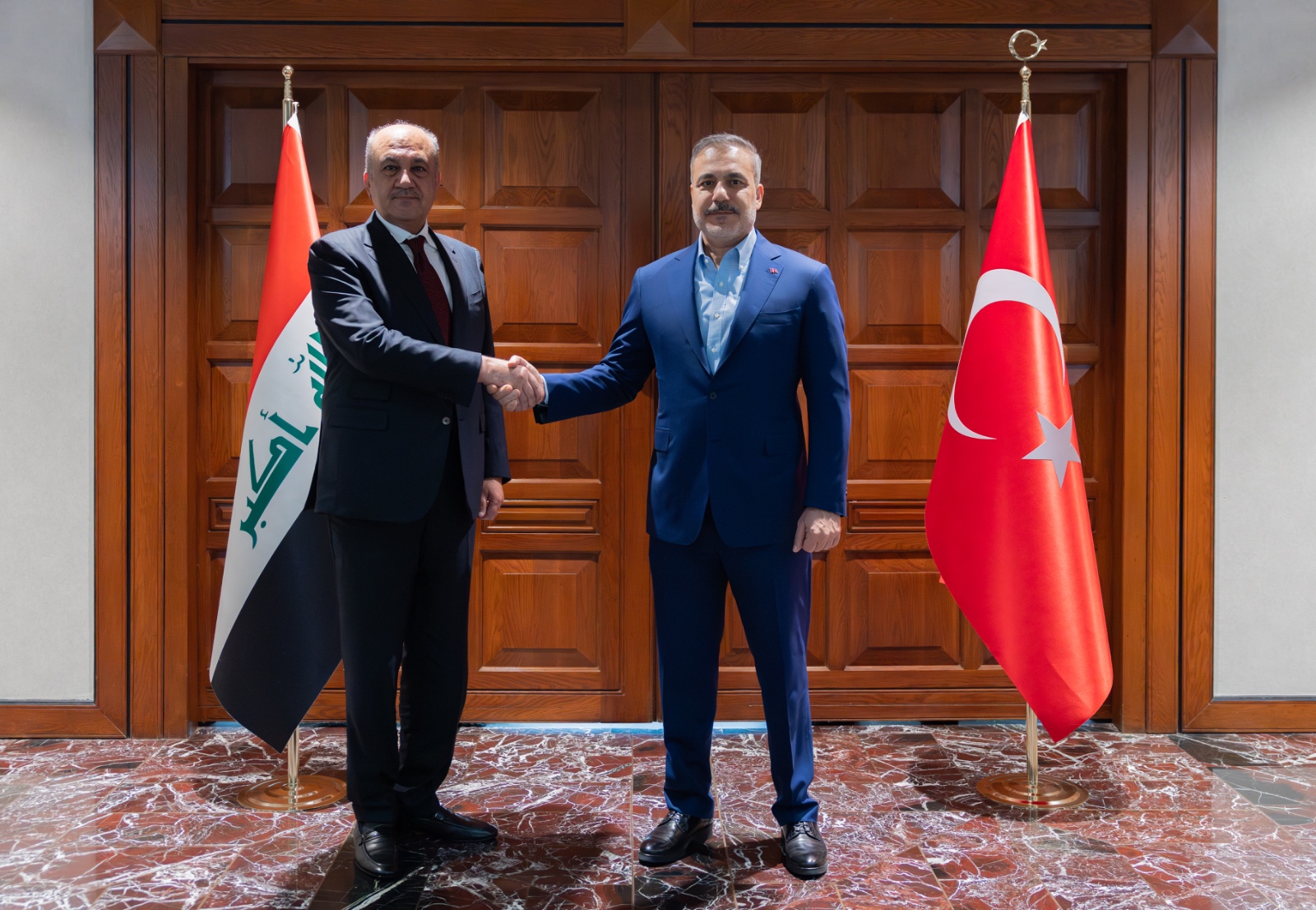 Dışişleri Bakanı Fidan, Irak Savunma Bakanı Abbasi ile görüştü