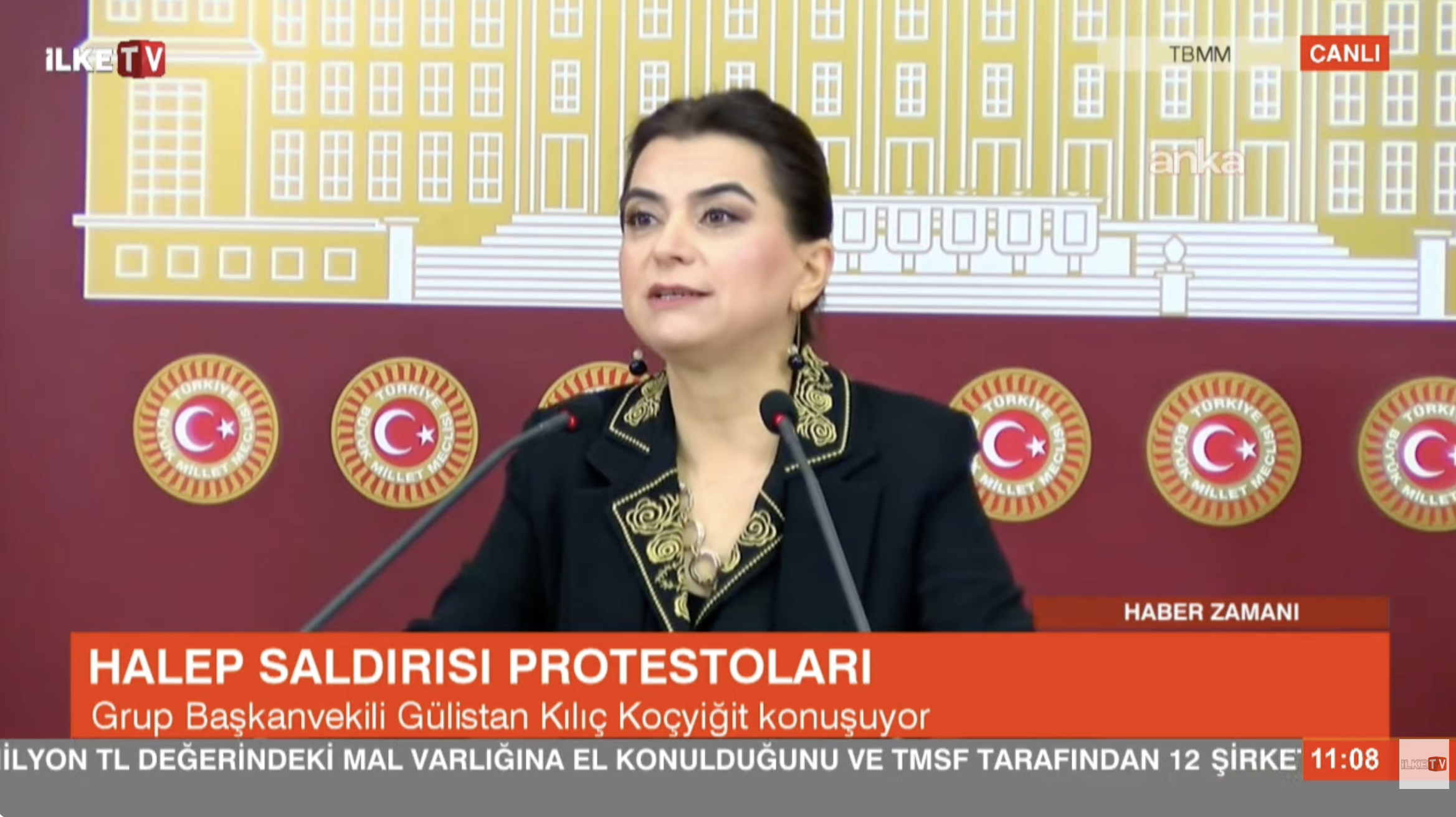 Gülistan Kılıç Koçyiğit Meclis’te konuşuyor