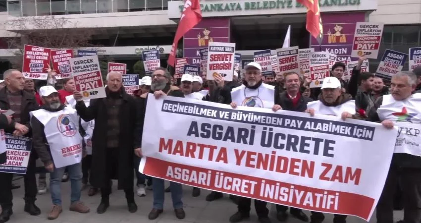 Asgari Ücret İnisiyatifi sokakta: ‘Martta yeniden zam yapılsın’