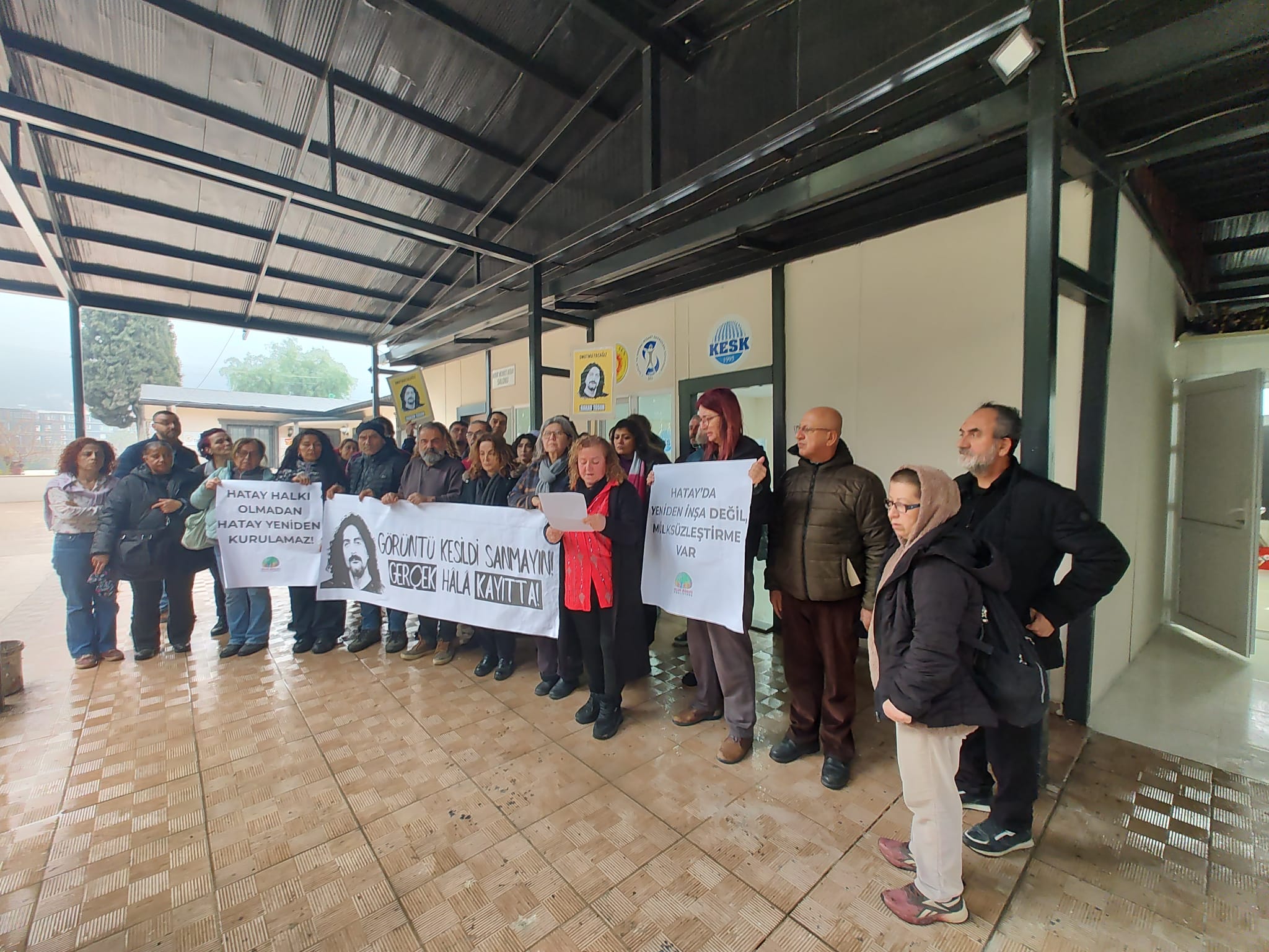 İklim Adaleti Koalisyonu’ndan Antakya’da açıklama: ‘Hakan Tosun’u unutmadık, unutturmayacağız’