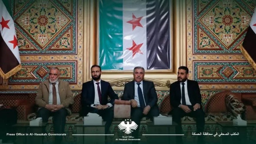 Haseke Valisi Şara’nın özel temsilcisi ile bir araya geldi