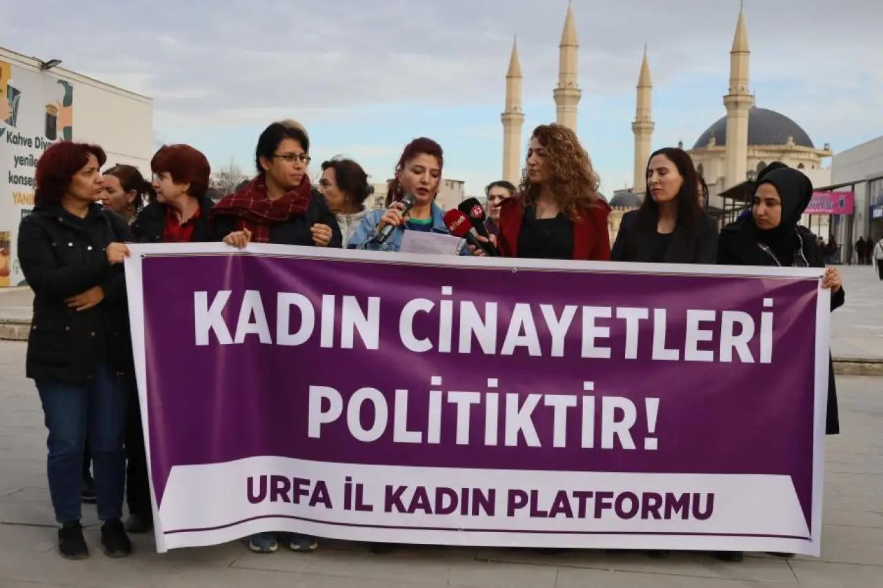 Kadın cinayetleri Şanlıurfa’da protesto edildi: Koruma ve önleme mekanizmaları etkin değil