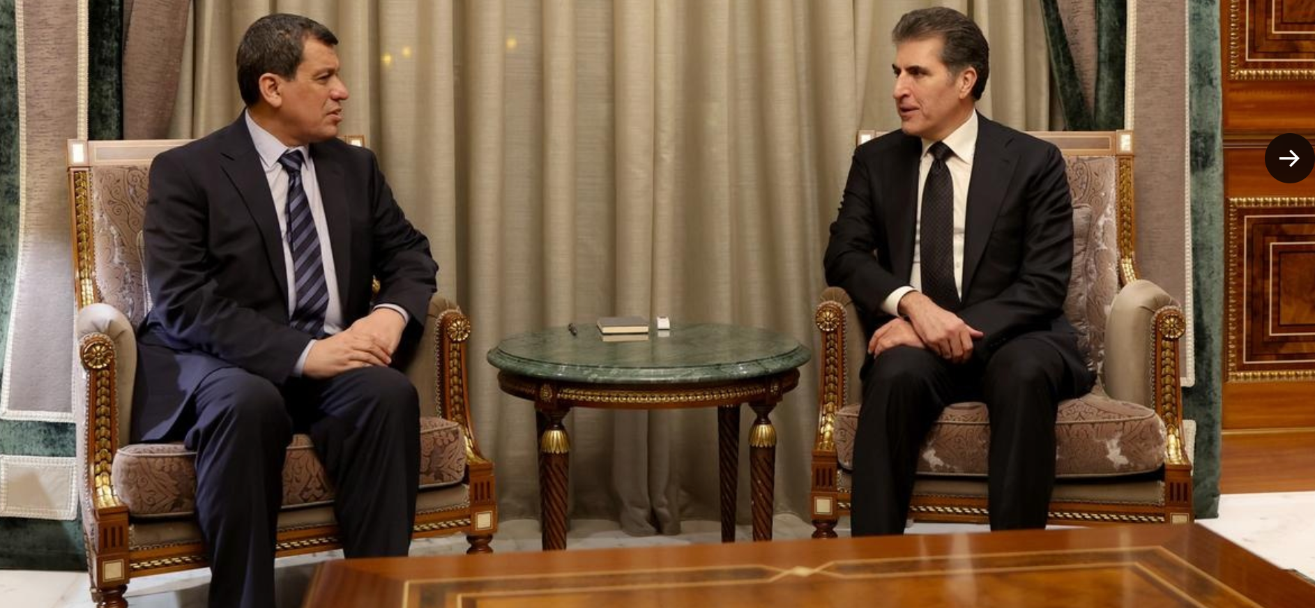 Mazlum Abdi başkanlığındaki Kuzeydoğu Suriye heyeti Neçirvan Barzani ile görüştü