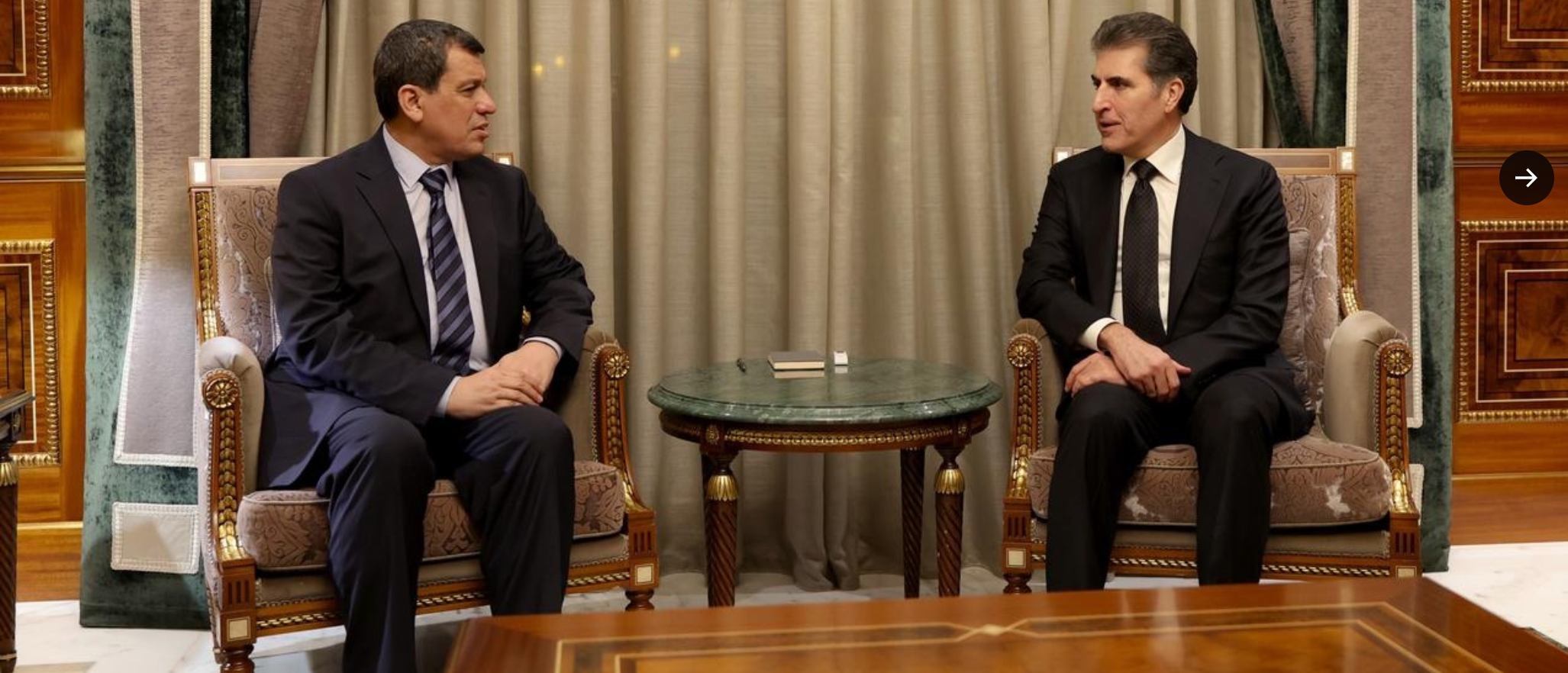 Mazlum Abdi başkanlığındaki Kuzeydoğu Suriye heyeti Neçirvan Barzani ile görüştü