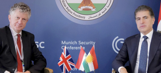 Münih Güvenlik Konferansı | Neçirvan Barzani, İngiltere Ulusal Güvenlik Danışmanı ile görüştü