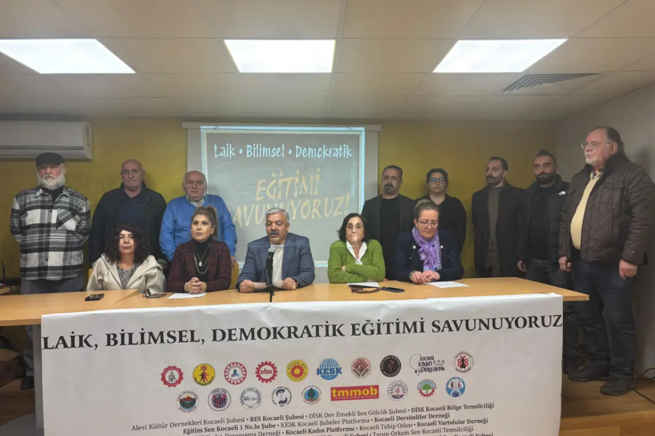 Kocaeli’nde ortak açıklama: Laik ve bilimsel eğitimden vazgeçmiyoruz