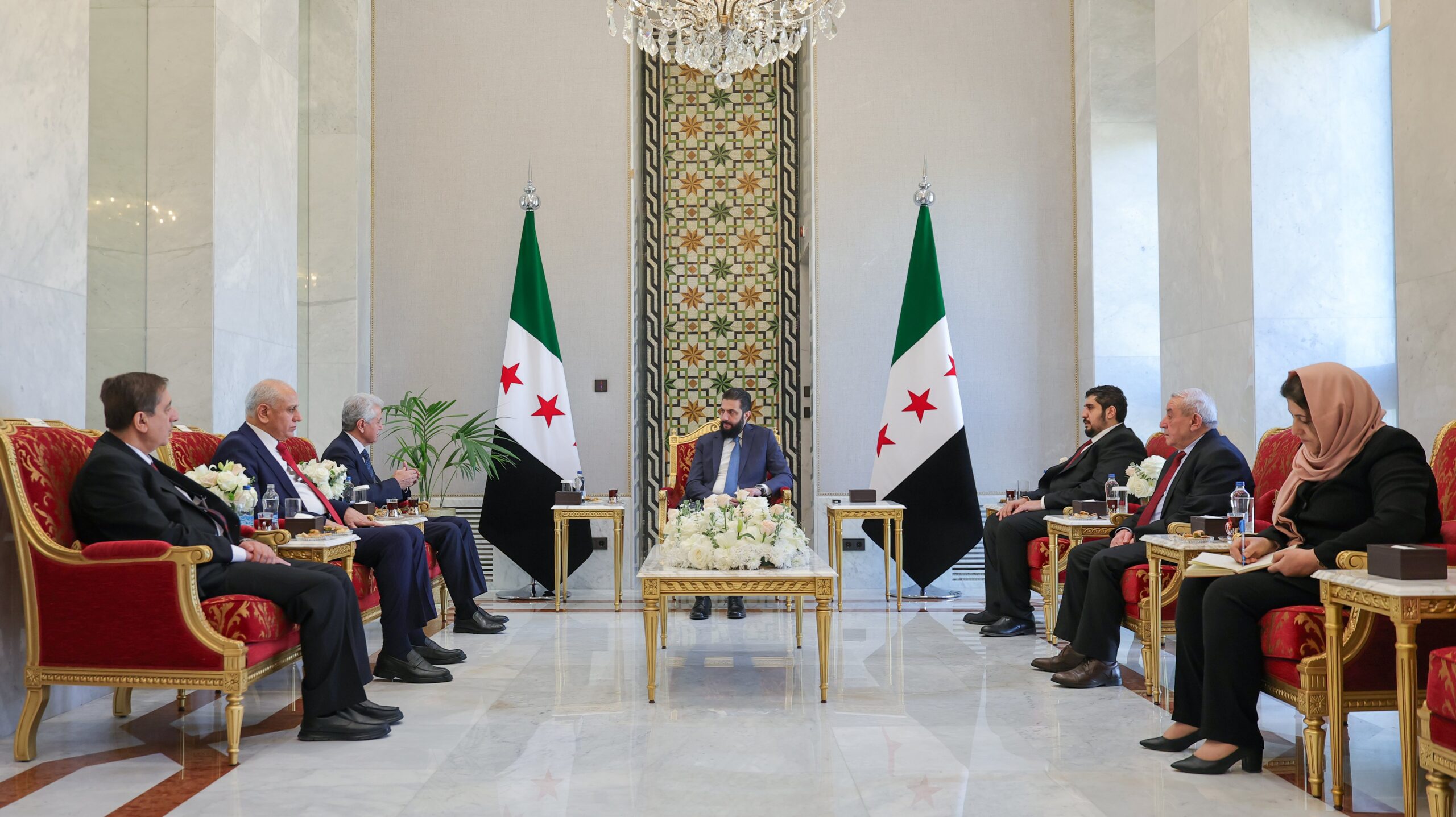 ENKS heyeti Ahmed Şara ile bir araya geldi