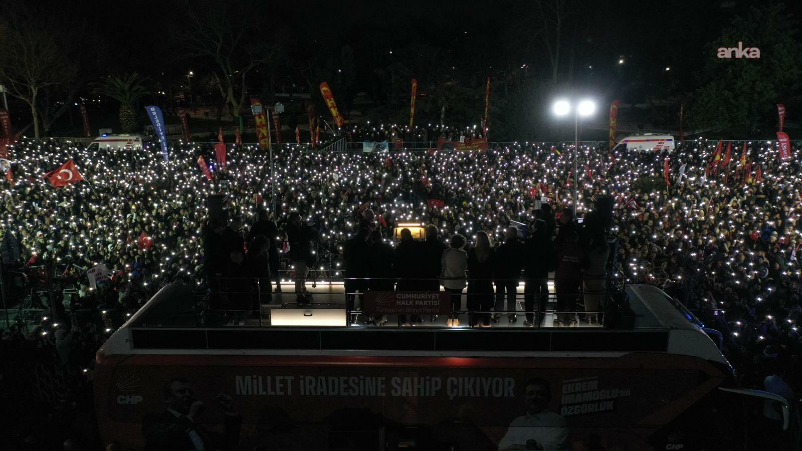 CHP’nin Saraçhane mitingi | 19 mart operasyonlarının yıl dönümü