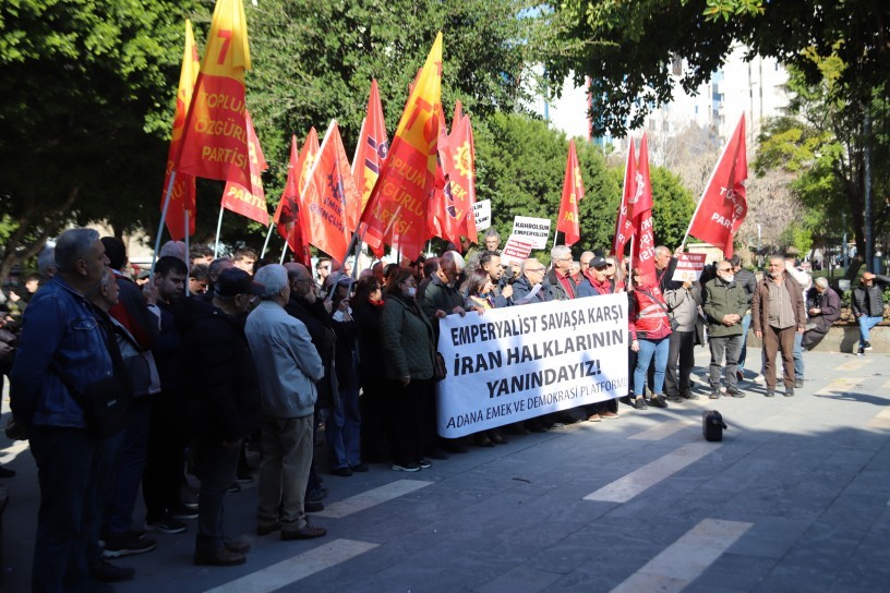 Adana ve Mersin’de protesto: ‘Ne emperyalist müdahale ne molla rejimi’
