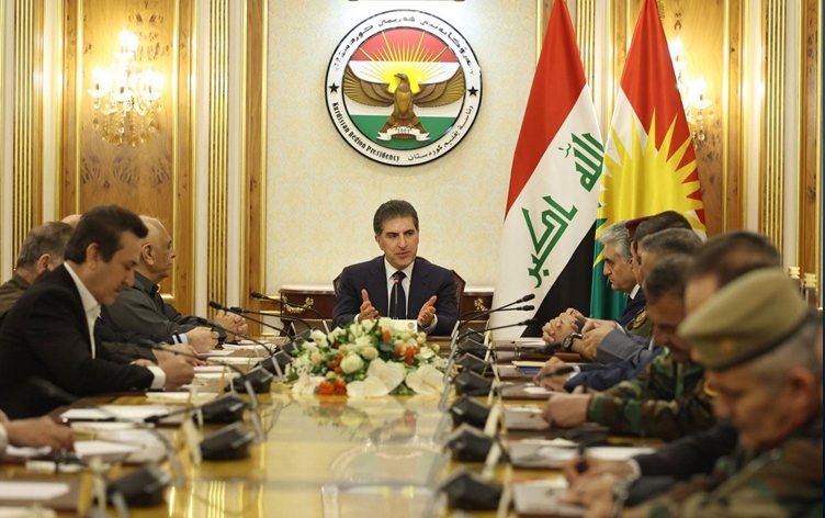 Barzani güvenlik toplantısına başkanlık etti: ‘Kürdistan Bölgesi savaşın parçası olmayacak’