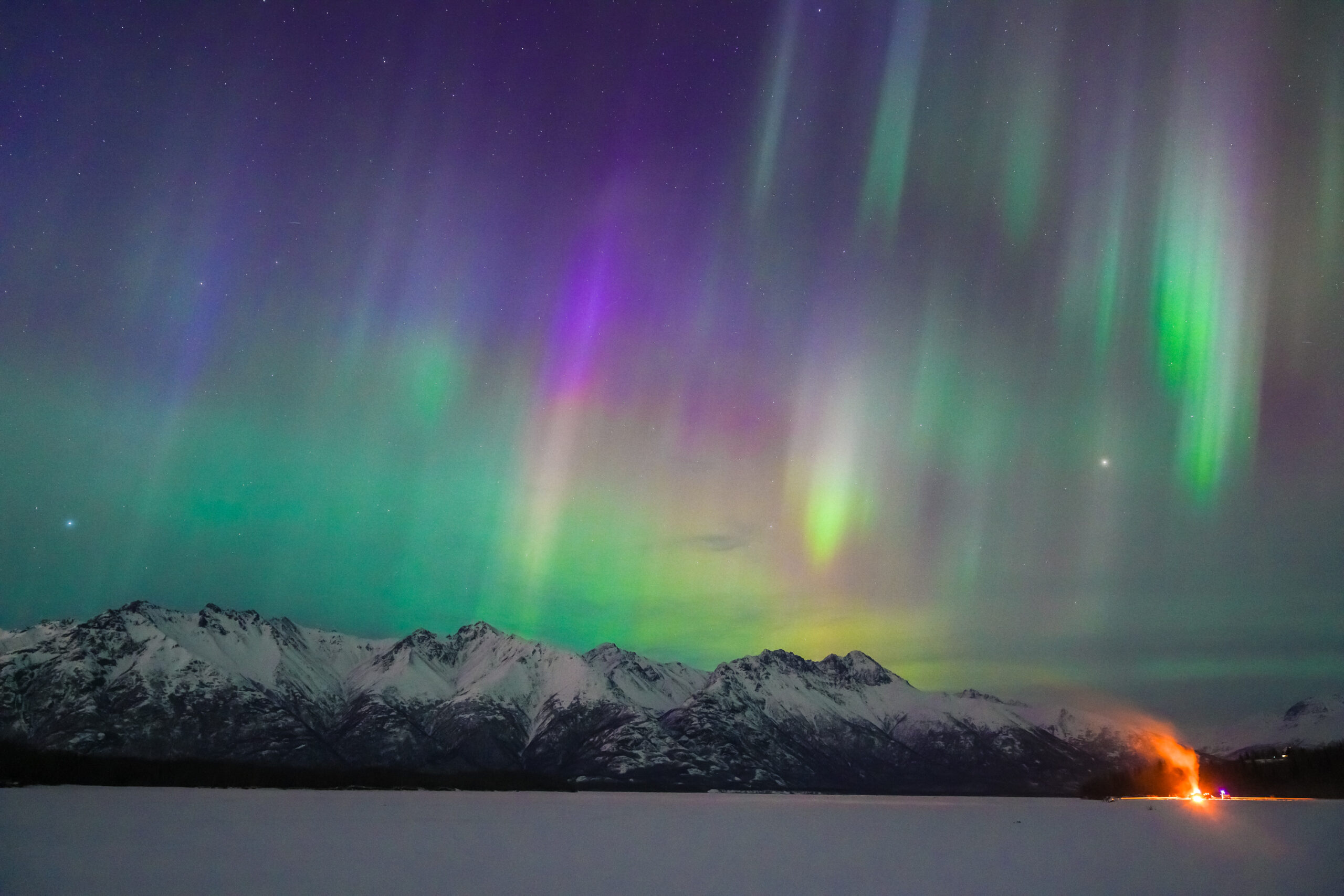 Alaska’da kuzey ışıkları görüldü