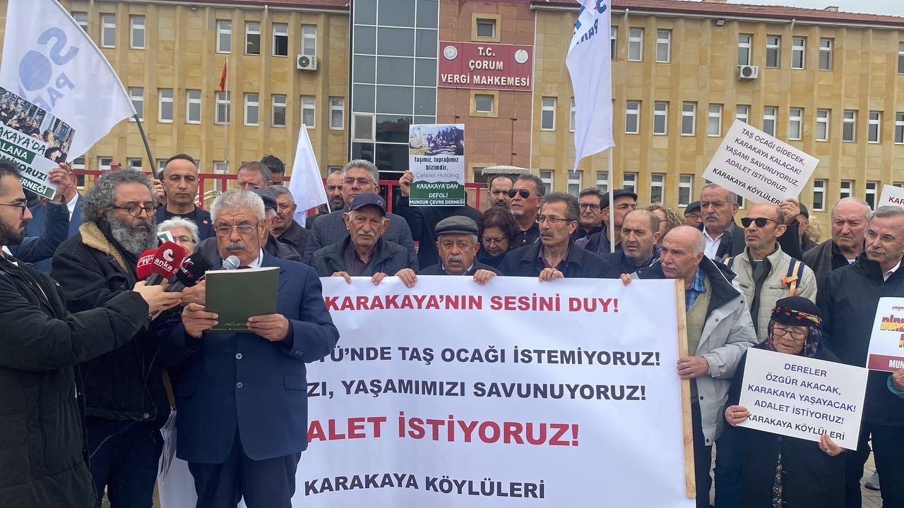 Karakayalılar, taş ocağına karşı hukuk mücadelesi başlattı: ‘Köyümüzü, toprağımızı vermeyeceğiz’
