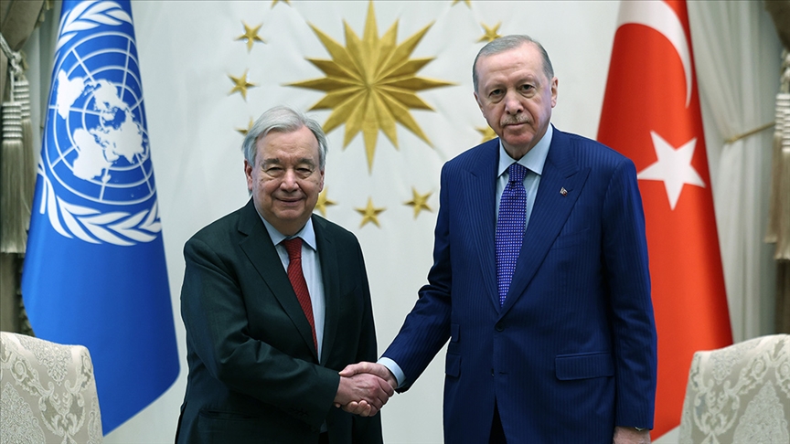 Cumhurbaşkanı Erdoğan, BM Genel Sekreteri Guterres ile görüştü