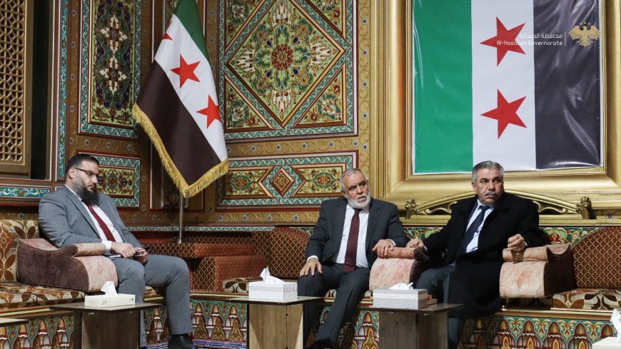 Haseke Valisi Ahmed Şam heyetiyle görüştü: Kimliği olmayan Kürtler için başvuru süreci hazırlanıyor