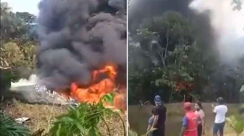 Kolombiya’da askeri uçak düştü