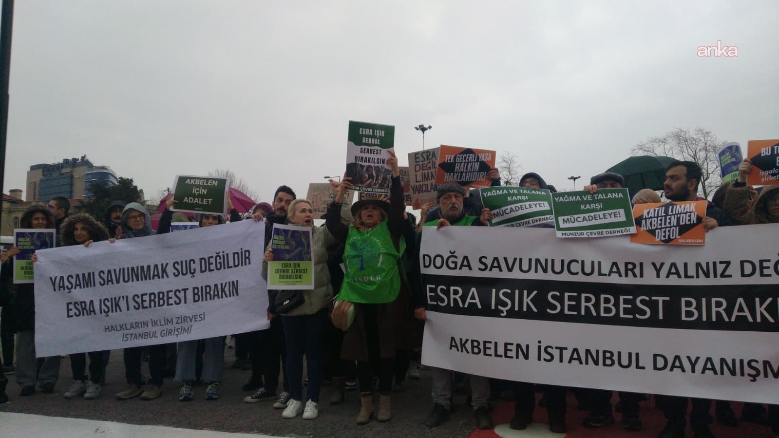 İstanbul’da Akbelen dayanışması: ‘Esra Işık serbest bırakılsın’