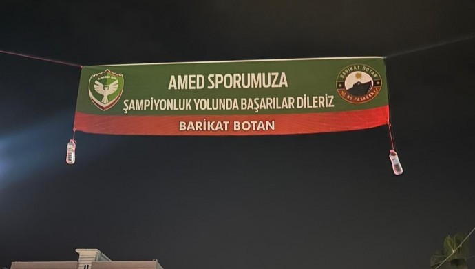 Cizre’de Emniyet Amedspor’a destek pankartlarını söktü