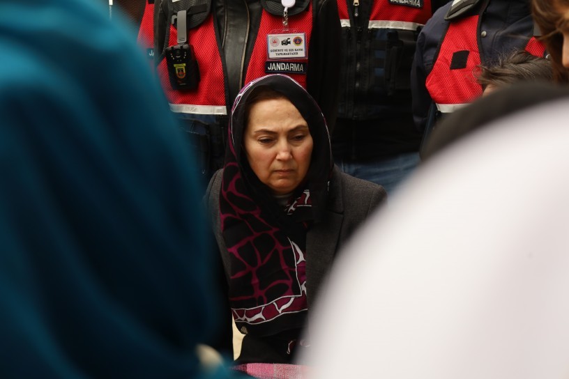 Figen Yüksekdağ kardeşinin cenazesine katıldı