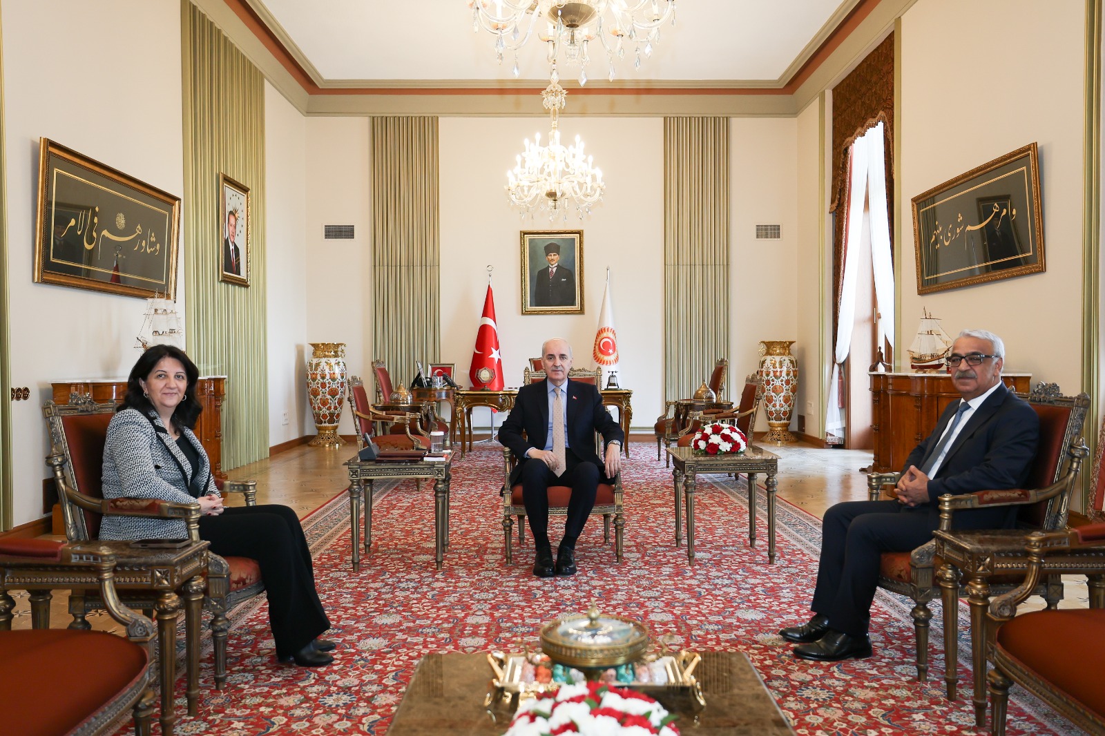 Numan Kurtulmuş, İmralı Heyeti’ni kabul etti