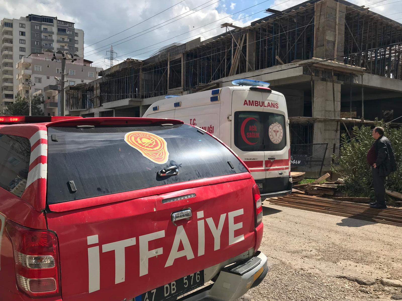 Mardin’de elektrik akımına kapılarak inşaattan düşen işçi ağır yaralandı