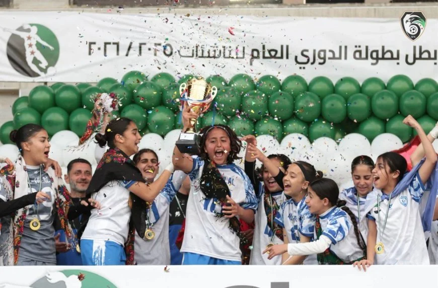 Rojava Temsilcisi El Hilal kadın futbol takımı Suriye şampiyonu