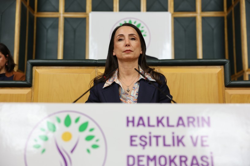 DEM Parti grup toplantısı: Tülay Hatimoğulları konuşuyor