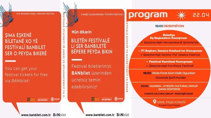 Amed Tiyatro Festivali başlıyor: İzleyiciler için ücretsiz online kayıt uygulaması