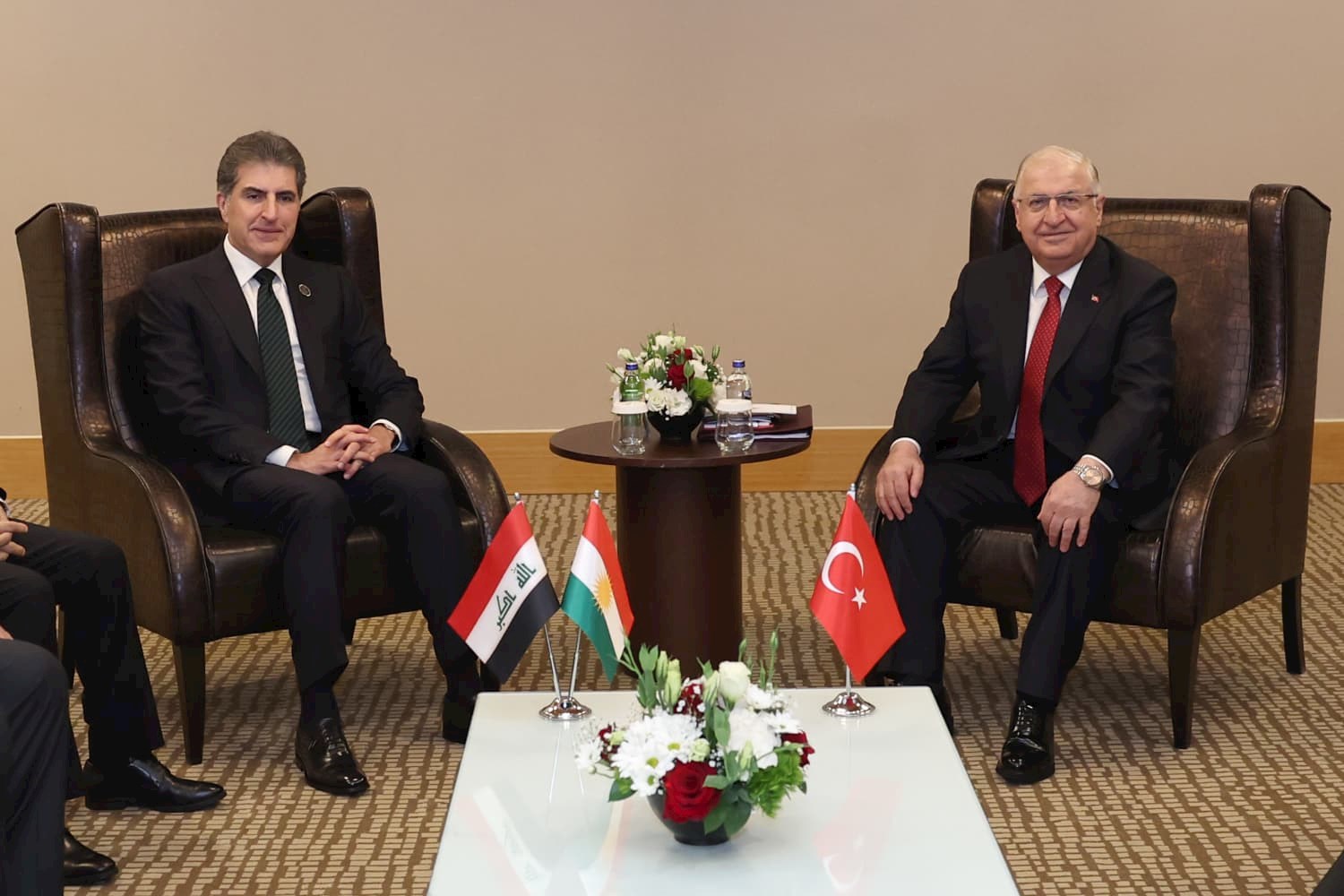 Bakan Yaşar Güler ve Neçirvan Barzani Antalya’da bir araya geldi