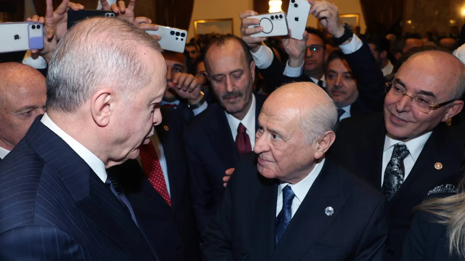 Cumhurbaşkanı Erdoğan ve MHP lideri Bahçeli’den, 23 Nisan resepsiyonunda açıklamalar