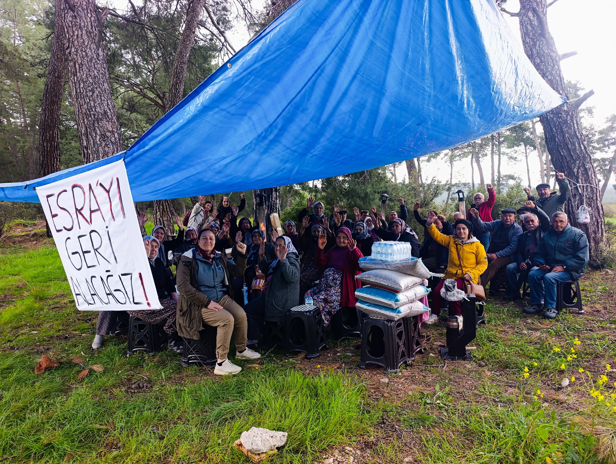 İkizköylüler ayakta: Bir yanda kamulaştırma keşfi, diğer yandan nöbet