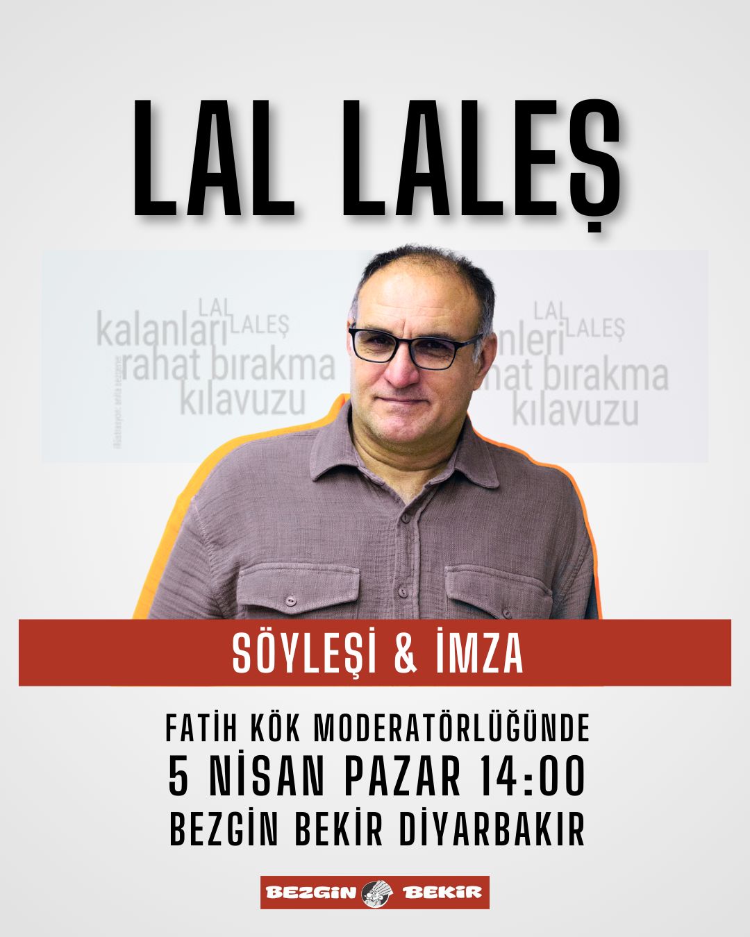 Lal Laleş’ten Diyarbakır’da söyleşi ve imza günü