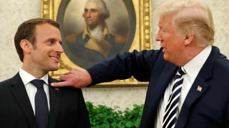 Macron’dan Trump’a: ‘Yanıt vermeye değmez’