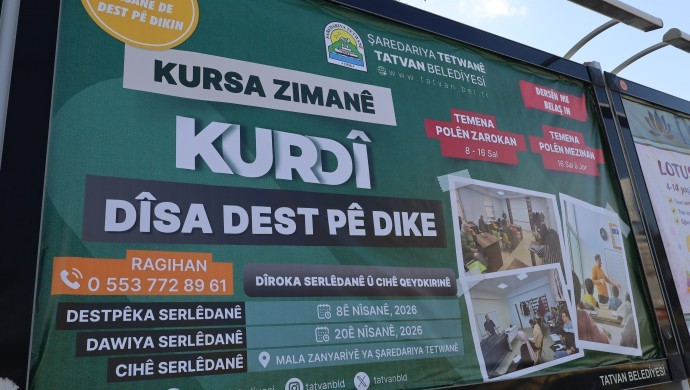 Tatvan Belediyesi’nin Kürtçe kursları başladı