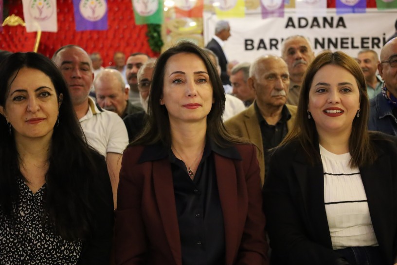 Tülay Hatimoğulları Adana’da konuştu: ‘Barış stratejik bir zorunluluktur’