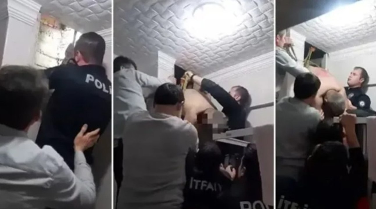 Boşanma aşamasında olduğu kadının evine gizlice giren erkek bacaya sıkıştı