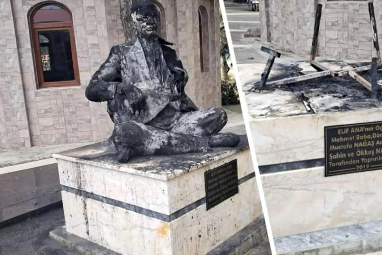 Düzgün Baba ziyaretinin ardından Elif Ana Türbesi’ne saldırı